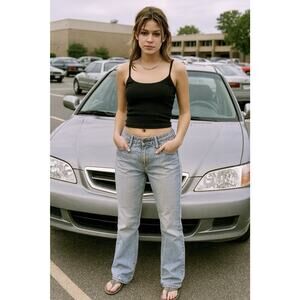 Vintage Phat Fashions Silver Label Sz 13 Gray Wash Jeans Y2K Straight Leg EUC